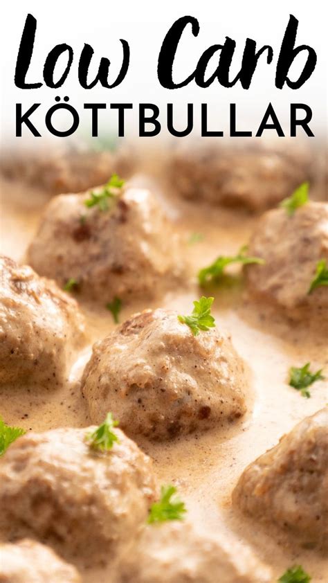 Einfache Low Carb Köttbullar Schwedische Fleischbällchen Köttbullar