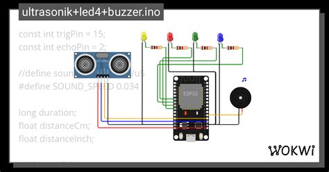 Ultrasonikled4o Wokwi Esp32 Stm32 Arduino Simulator