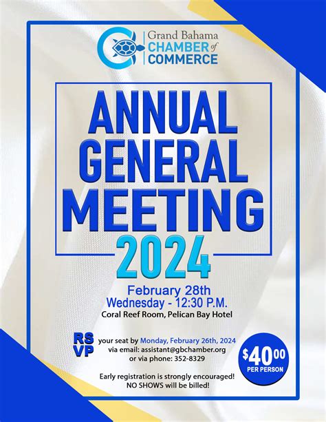 2024 Annual General Meeting The Grand Bahama Chamber Of Commerce