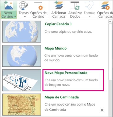 Criar Um Mapa Personalizado No Power Map Excel