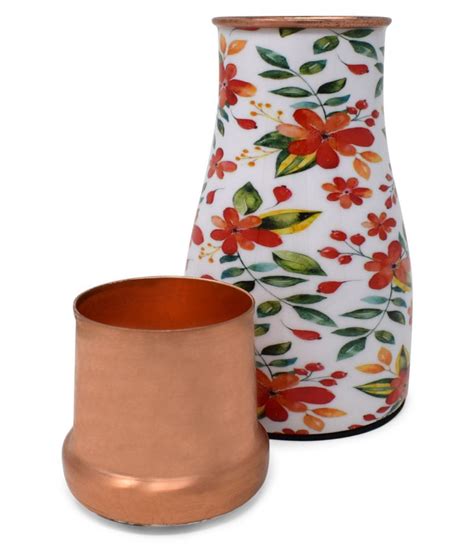 Style Homez Bedroom Carafe Copper Ml Copper Water Bottle Set Of