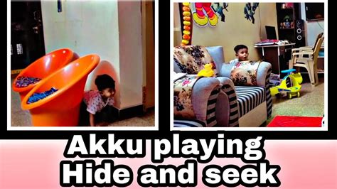 Akkuvlogs Teluguvlogs Hideandseek Akku Playing Hide And Seek Youtube