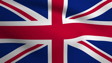 United Kingdom Waving Flag Background Animation. Looping seamless 3D ...