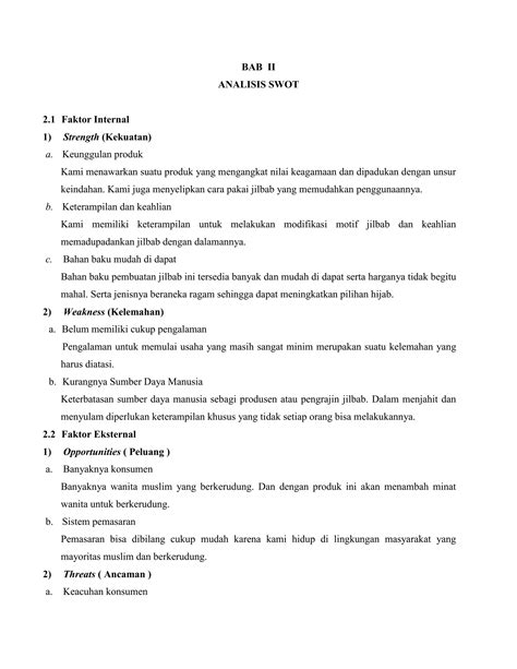 Contoh Proposal Business Plan Hijab Lukis Pdf