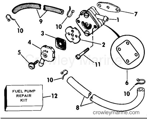 FUEL PUMP EARLY PRODUCTION 1987 Evinrude Outboards 8 E8RCUD