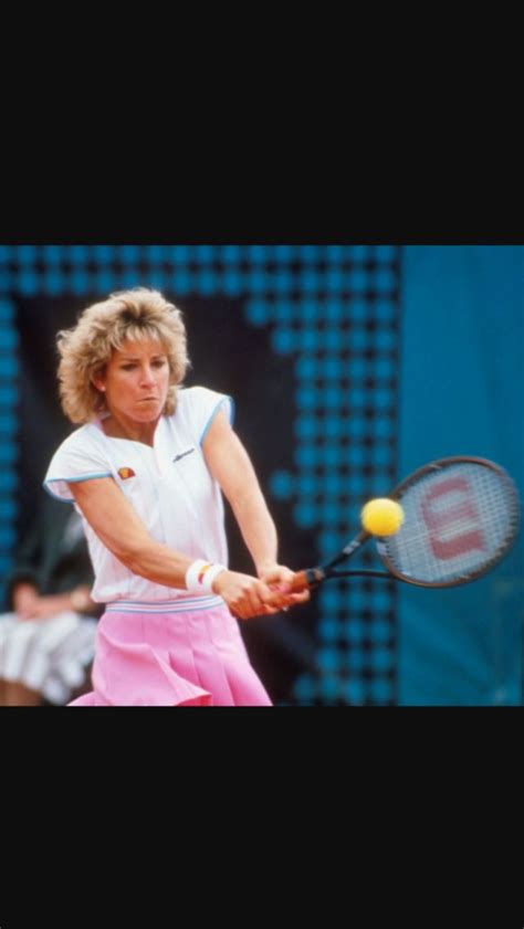 Chris Evert Striking One Of The Greatest And Most Exquisite Two Handed