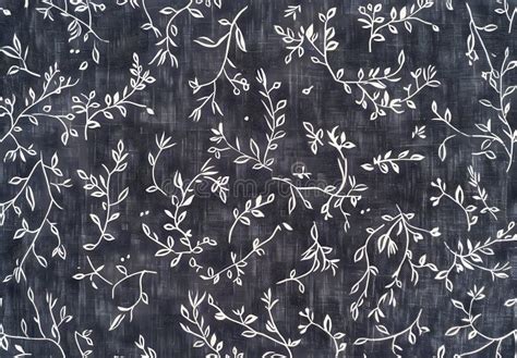 hand drawn floral linen fabric texture stock illustration