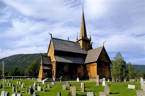 stave church  lom lom stave church  stave post church located