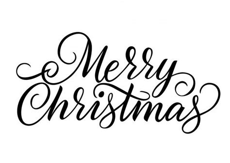 Merry Christmas Calligraphy Printable - Calligraphy and Art