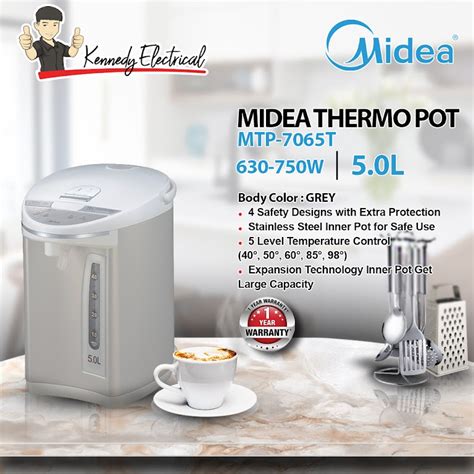 Midea 50l Thermo Pot Mtp 7065t Shopee Malaysia