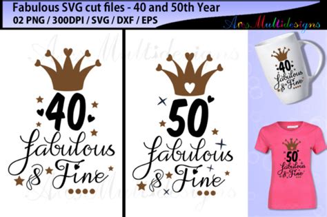 Fabulous 40 Cut File Graphic By Arcs Multidesigns Creative Fabrica