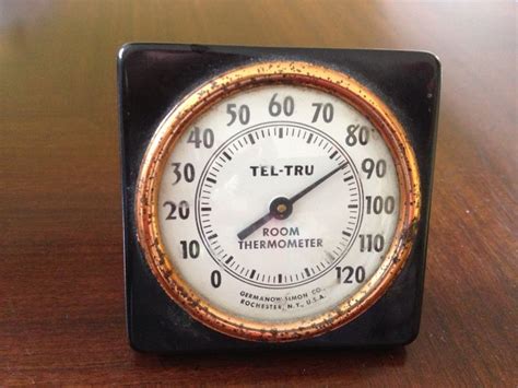 Tel Tru Vintage room Thermometer | Room thermometer, Vintage room ...