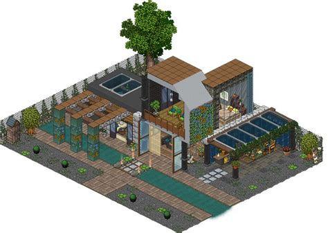 Modern House Habbo Habblet Habbo Desenho De Arquitetura Interior