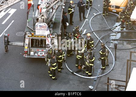 New York City Fire Department Ladder Company 3 exhibit at 9/11 Stock ...