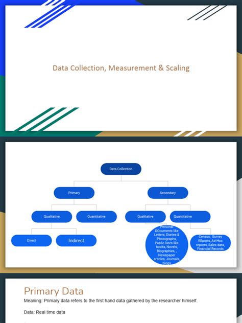 data collection measurement scaling consolidated  level