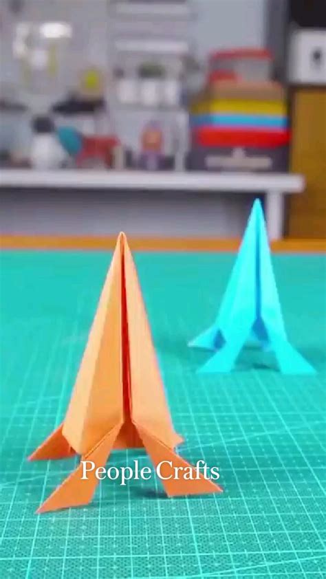 Origami Rocket How To Make A Paper Rocket Launcher Spaceship Easy