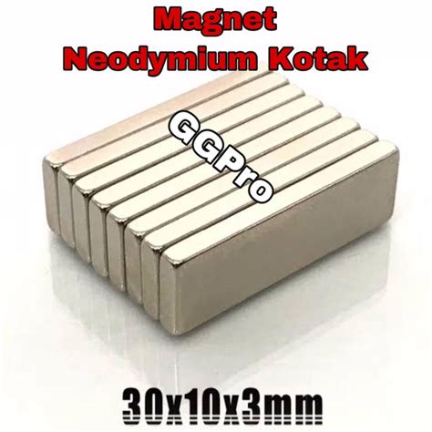 Jual Magnet Neodymium Kotak X X Mm Super Kuat Shopee Indonesia