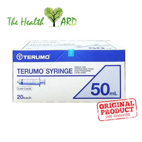 Terumo Syringe 50ml Luer Lock 20s Shopee Malaysia