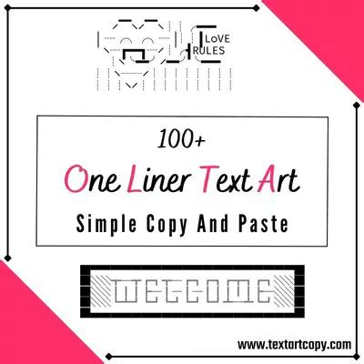 100+ One Liner Text Art Copy And Paste