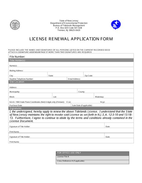 New Jersey License Renewal Application Form Fill Out Sign Online And