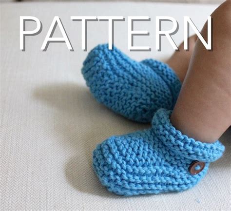 Easy Knitting Pattern for Baby Booties