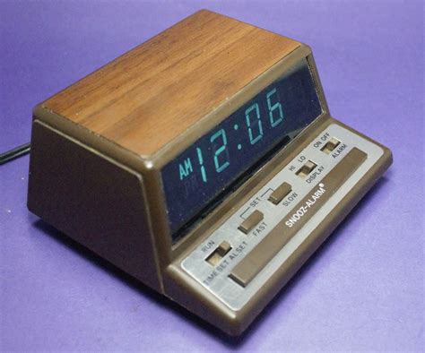 Vintage Digital Alarm Clock Bright Green LED Lighted Time - Etsy