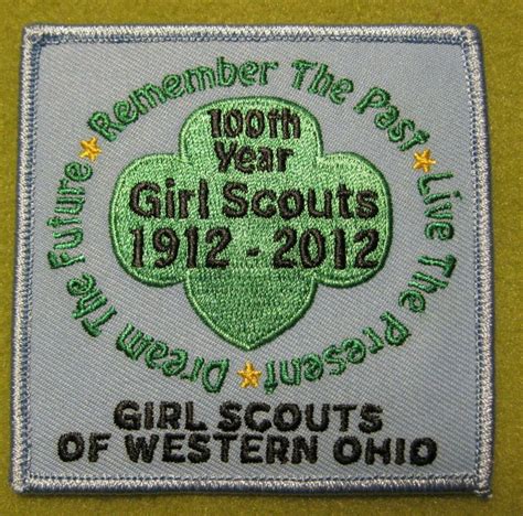 Girl Scouts Western Ohio 100th Anniversary Patch Remember The Past