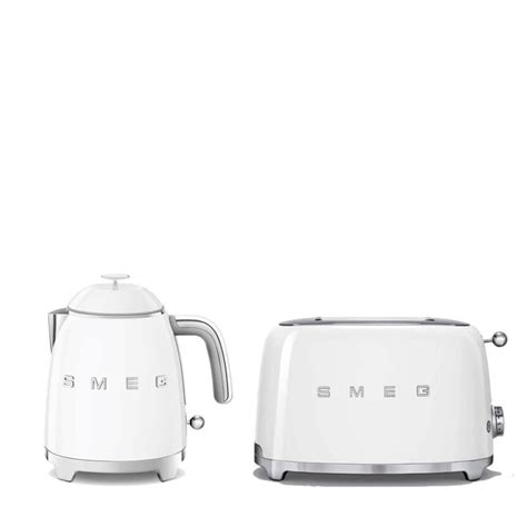 Buy Smeg Mini Kettle And 2 Slice Toaster Set White Potters Cookshop