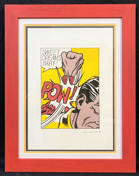 Lot Roy Lichtenstein 1923 1997 Limited Edition Color Lithograph Signed And Titled Pow With