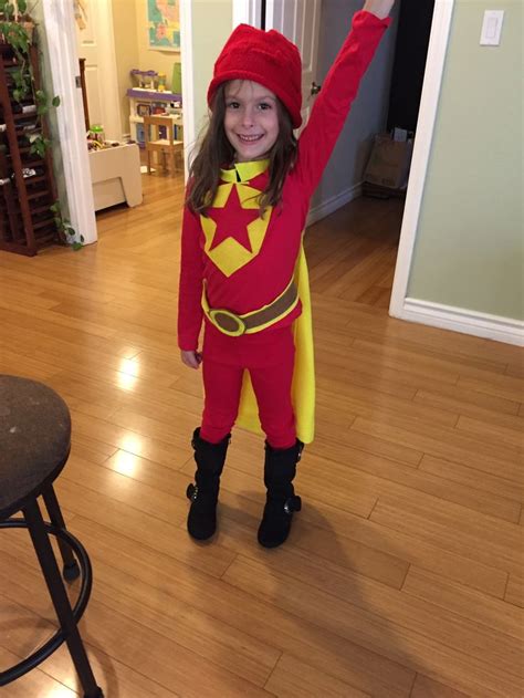 Homemade Diy Super Easy Felt And Hot Glue Wordgirl Costume