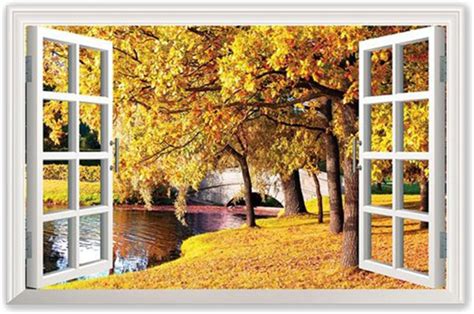 JZSDGB Autumn Forest Landscape Canvas Wall Art - Scenic India | Ubuy