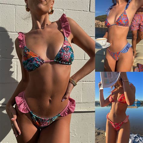 Bikini Split Swimsuit Lady Sexy Ruffled CJdropshipping