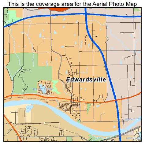 Aerial Photography Map Of Edwardsville Ks Kansas