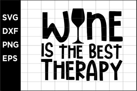 Wine Is The Best Therapy Graphic By Spoonyprint Creative Fabrica