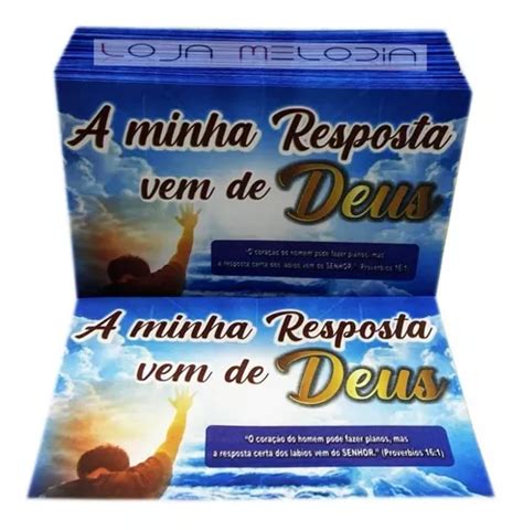 Envelope Dízimos E Campanha Minha Resposta Vem De Deus Pacote 100 Un