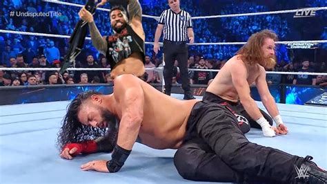 Roman Reigns Attacks Sami Zayn Elimination Chamber 2023 Highlights