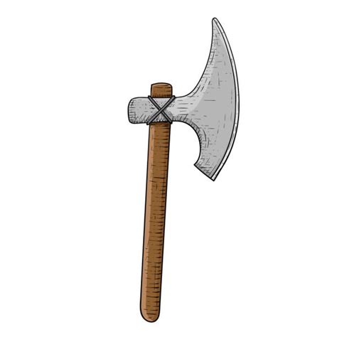 Best Drawing Of Medieval Battle Axe Illustrations, Royalty-Free Vector ...