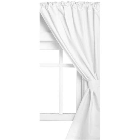 Vinyl Window Curtain in White - Walmart.com - Walmart.com