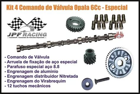 Comando Válvula Esportivo Opala 282x110 tm eng cdv vira dist Frete grátis