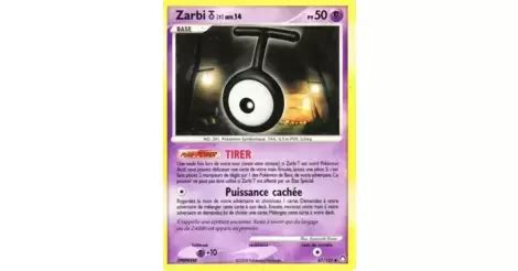 Zarbi T 67 123 Diamant et Perle Trésors Mystérieux carte Pokemon