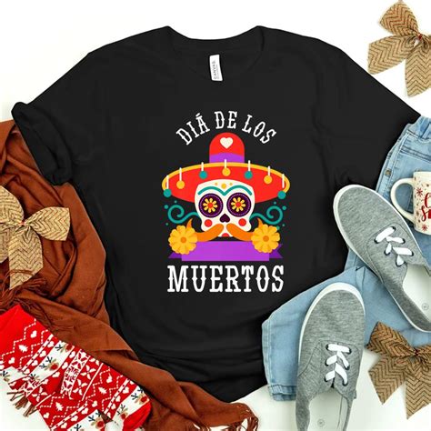 Day Of The Dead Mexico Retro Día De Los Muertos Sugar Skull Shirt