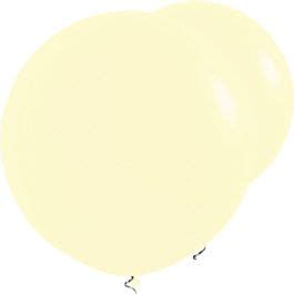 Pastel Matte Yellow Balloons 36 Latex 2pk Party Delights