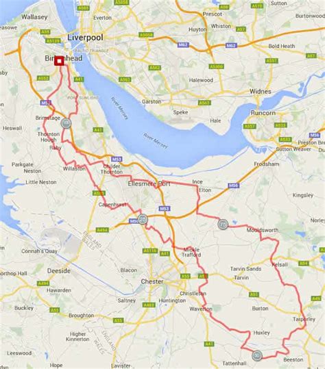 Wirral Sportives Liverpool To Chester Sportive Wirral Bikeathon