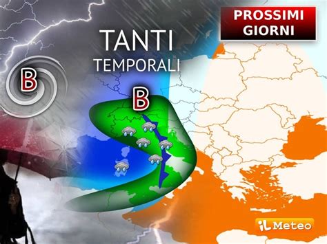 Meteo Vortice nei Prossimi Giorni da Giovedì ancora tanta Pioggia