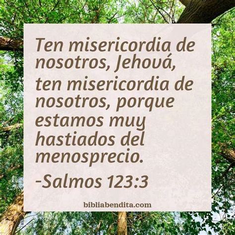 Explicación Salmos 1233 Ten Misericordia De Nosotros Jehováten