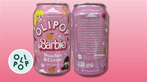 Olipop And Barbie Launch Peach And Cream Soda At Shops