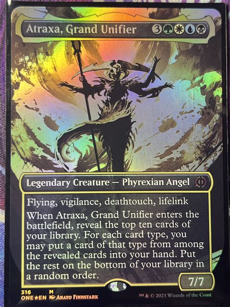 Atraxa Grand Unifier ONE Full Art Foil Bootleg Mage