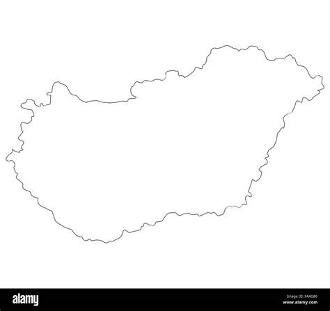 mapa de Hungría Fotografía de stock Alamy