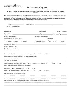 Fillable Online New Patient Forms Island Internal Medicine Fax Email