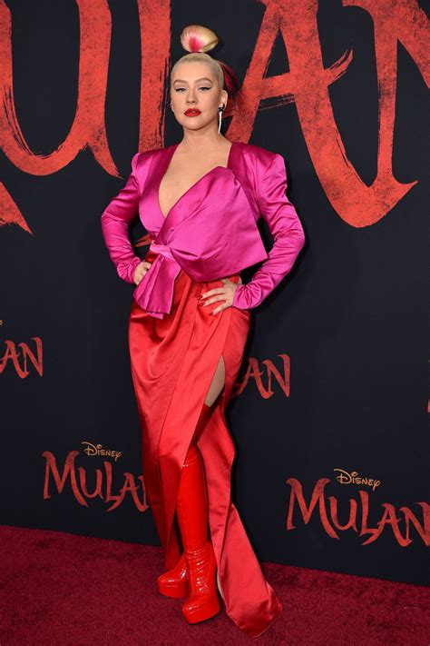 Christina Aguilera - "Mulan" Premiere in Hollywood • CelebMafia